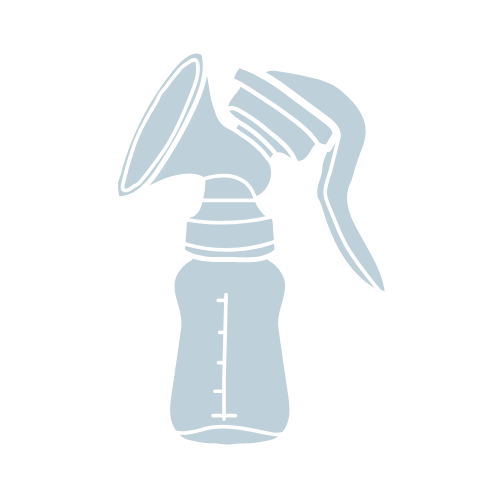 manual breast pump icon for breastfeeding parents