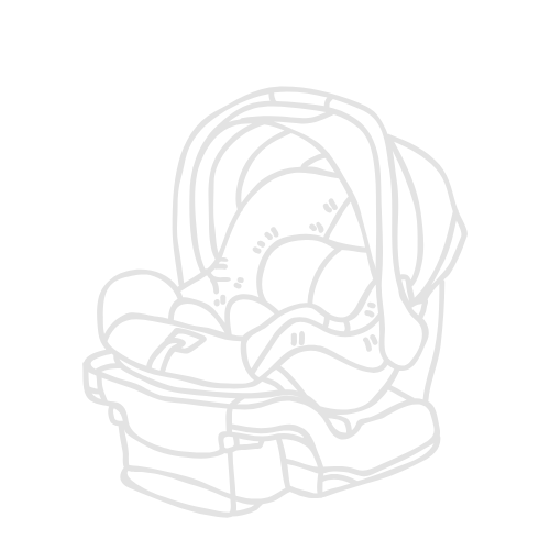 A car seat safely installed by Full Circle baby, waiting for a new baby.