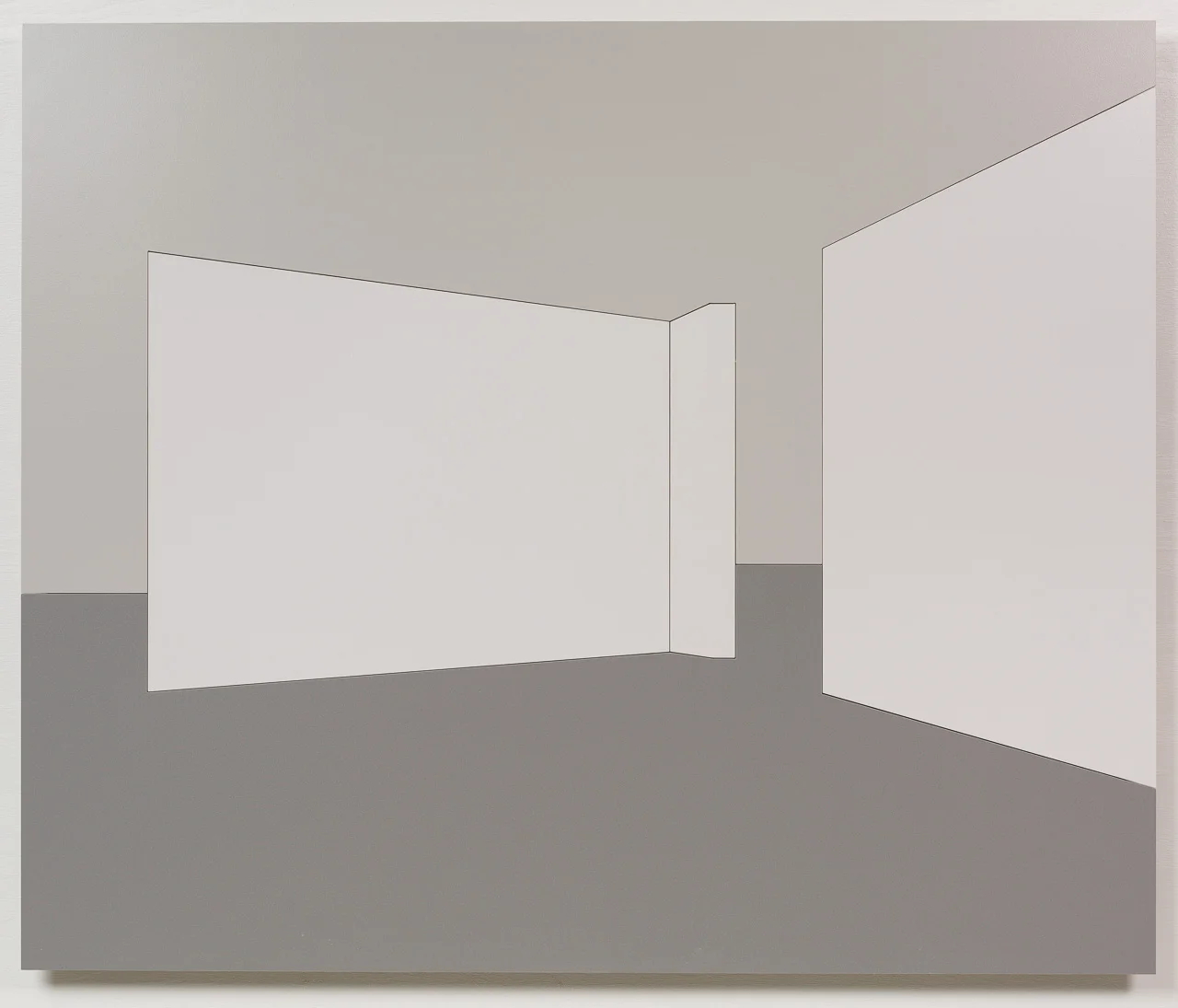 render of a rendering, porcelain, 30" x 36"