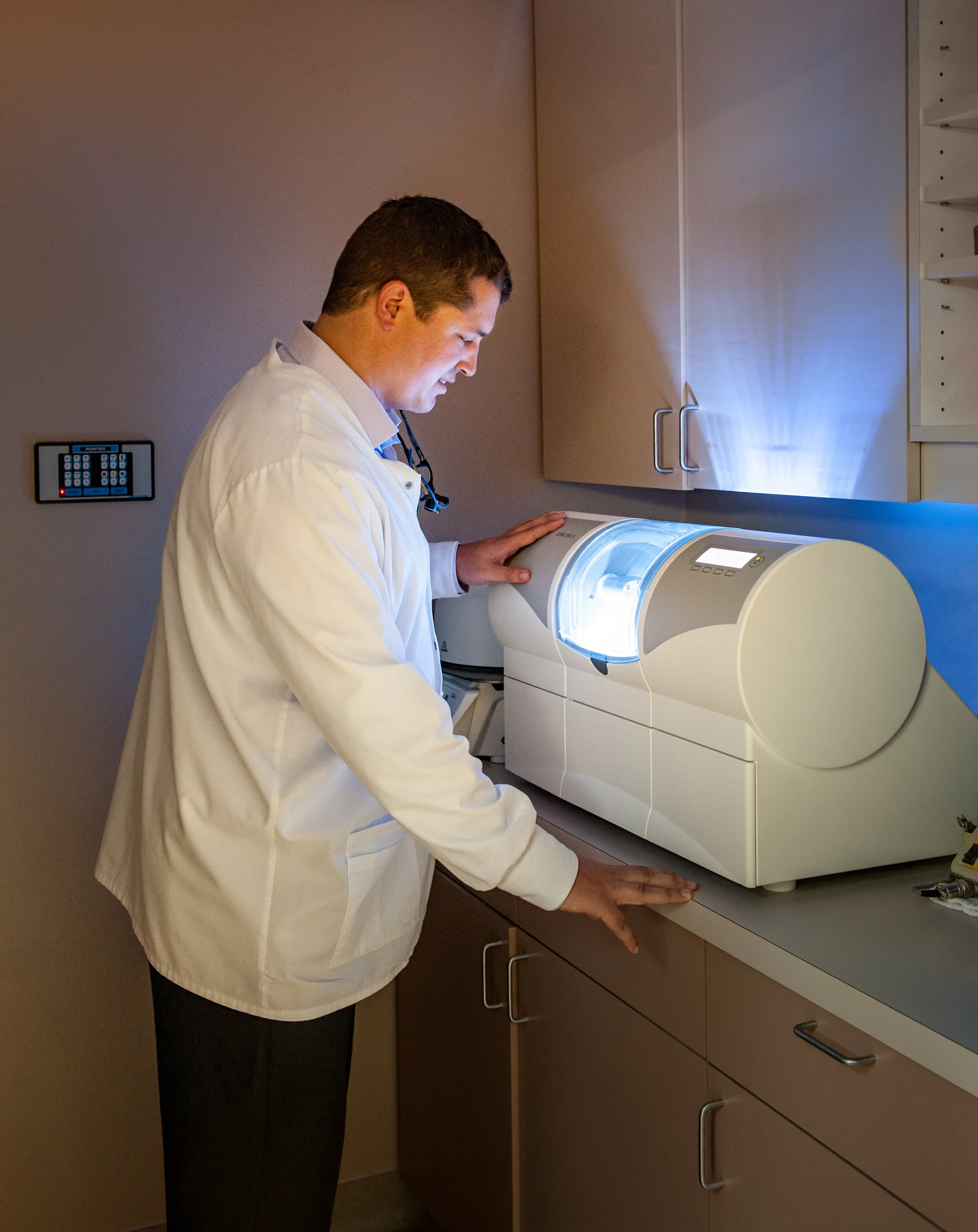 CEREC provides crowns in a day. 