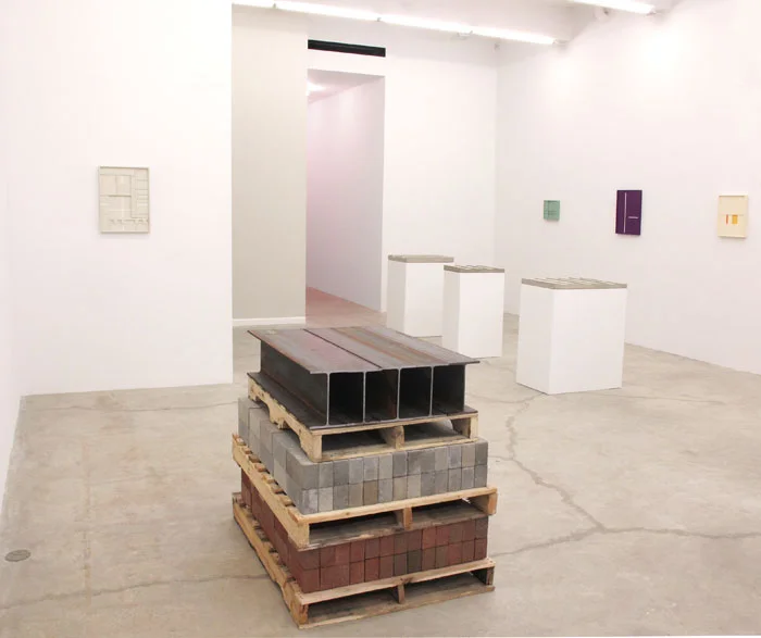Installation view, Aaron Aujla, Charles Harlan, John Pittman , Martos Gallery, New York, 2013