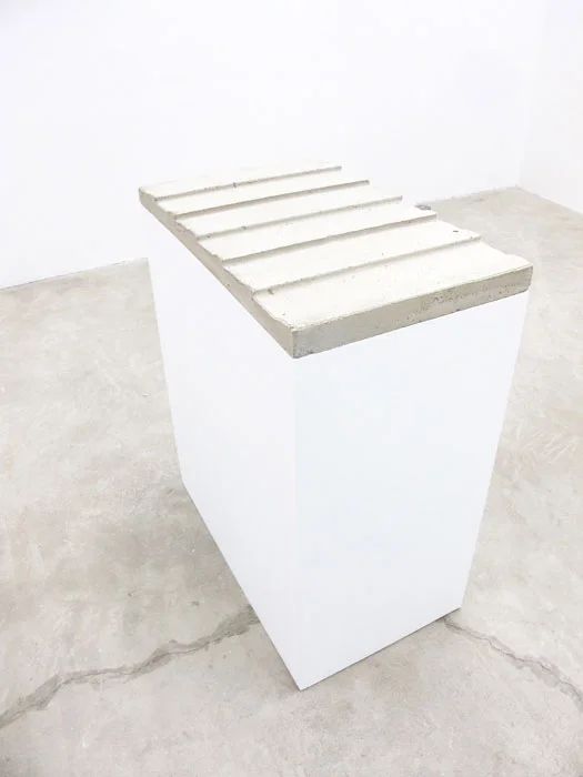 Charles Harlan, Concrete Siding , 2012, concrete, 37 x 18 x 30.5 in
