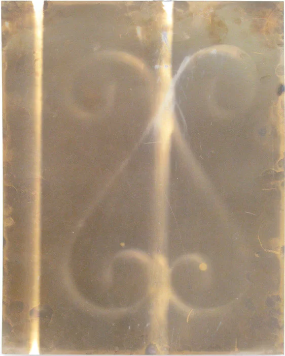 Ryan Foerster, Window Bars , 2012, C-print toned silver, 14 x 11 in