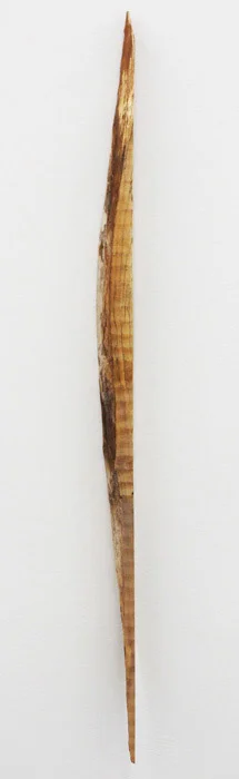 Ryan Foerster, Rochelle , 2011, found wood, 41.5 x 2.5 x 2.5 in
