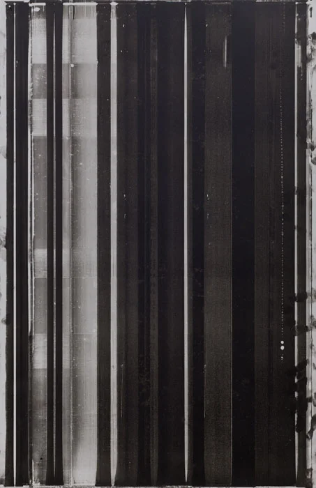 Ryan Foerster, Printer’s Printing Plate, 2012, aluminum printing plate, 35 x 23 in
