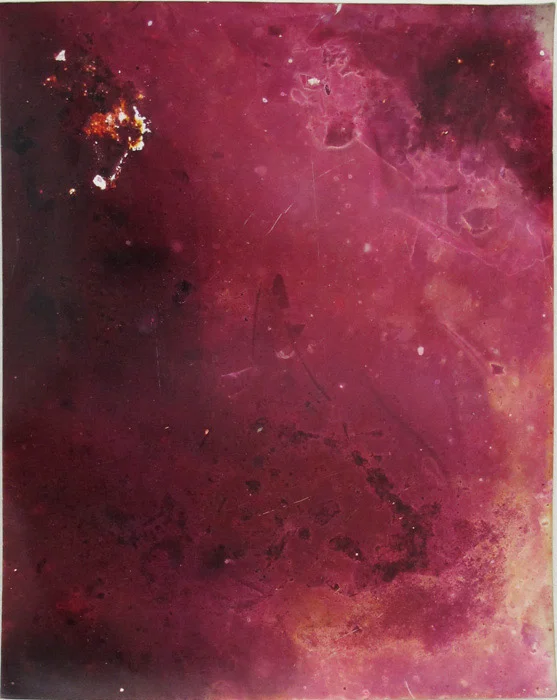 Ryan Foerster, Untitled, 2012, corroded C-print, 10 x 8 in