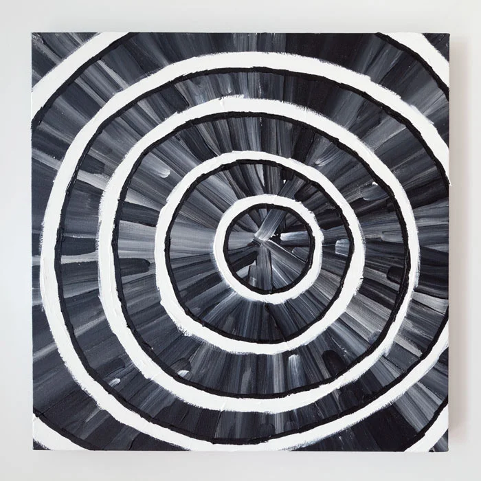 Mamie Holst, Landscape Before Dying (Kismet #4) , 2011, acrylic on canvas, 26 x 26 in