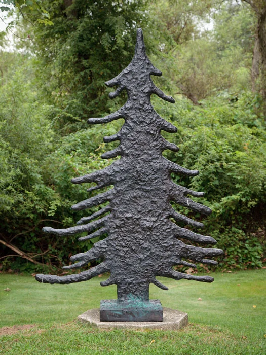 Donald Baechler, Tree #1 , 2003-2004, cast bronze, 85 x 55 x 18 in, Edition of 8 plus II AP 