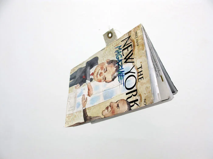 Justin Lieberman, 1 The New York Magazine , 2012, mixed media, dimensions variable