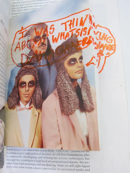 Justin Lieberman, 1 The New York Magazine (detail), 2012, mixed media, dimensions variable