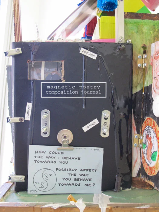 Justin Lieberman, Rocking House with Points of Reference (from New Homes for America) (detail), 2011, mixed media, 45 x 30 x 25 in