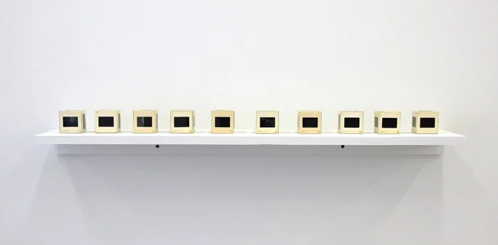 B. Wurtz, 10 - Slide Cube (from series) , 1979, 35 mm slides, dimensions variable