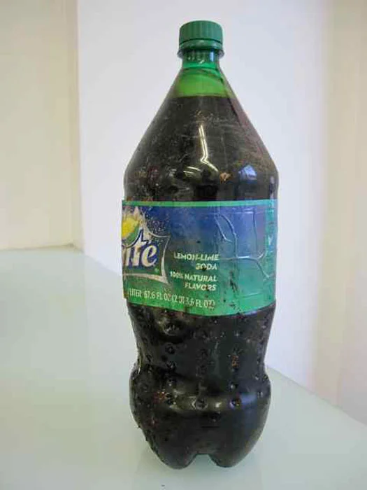 Ryan Foerster and Ben Schumacher, Piss bottle, 2012, unidentified liquid, Sprite, molasses, dimensions variable 