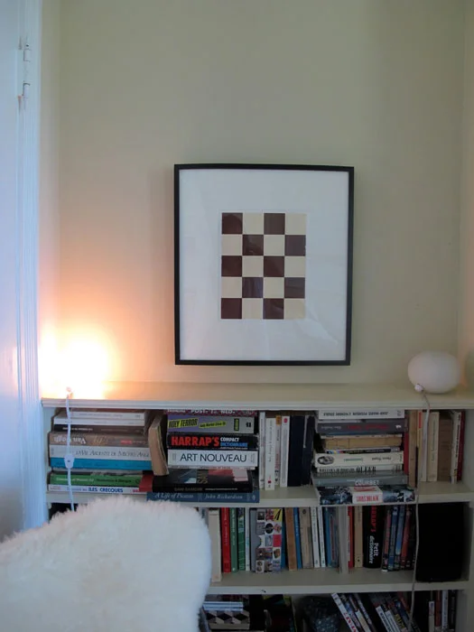 Matthew Higgs, Vika , 2010, framed book cover, 19.25 x 17 in