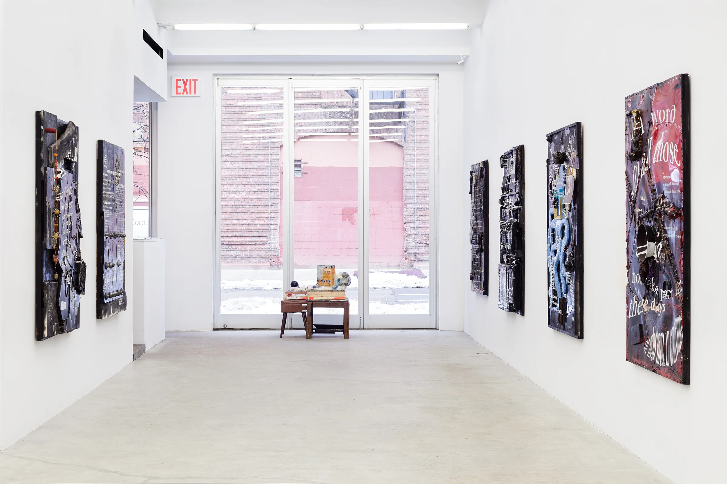 Installation view, Justin Lieberman , Martos Gallery, New York, 2014
