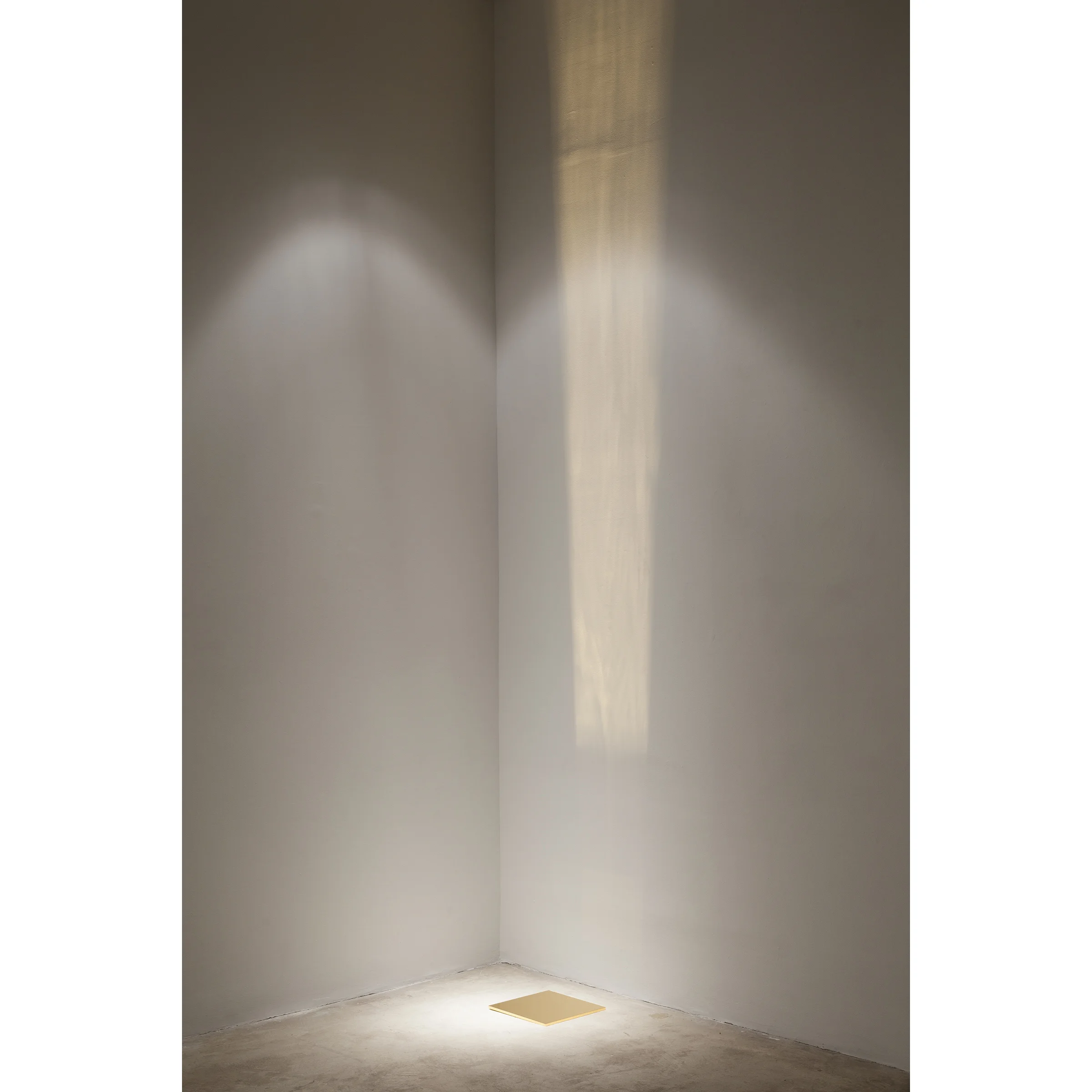 Lazaros, A paved work of pure gold , 2012-2015, aerospace grade aluminum plated with 99.999% pure gold, 0.375 x 12 x 12 in