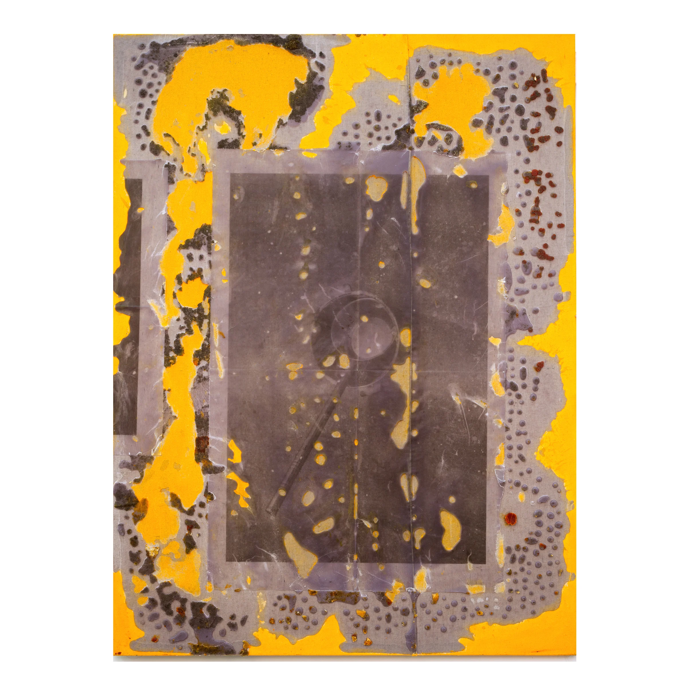 JPW3, OP Laddle , 2015, wax and mixed media on canvas, 48 x 36 in