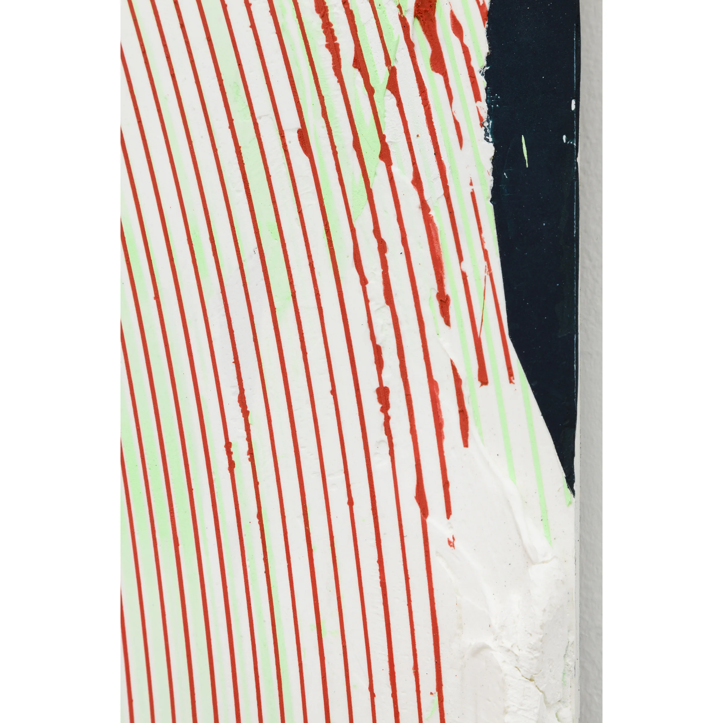 Nicolas Roggy, Untitled (detail), 2014, primer, modeling paste, pigment, acrylic paint on PVC, 92.9 x 82.7 x 1 in