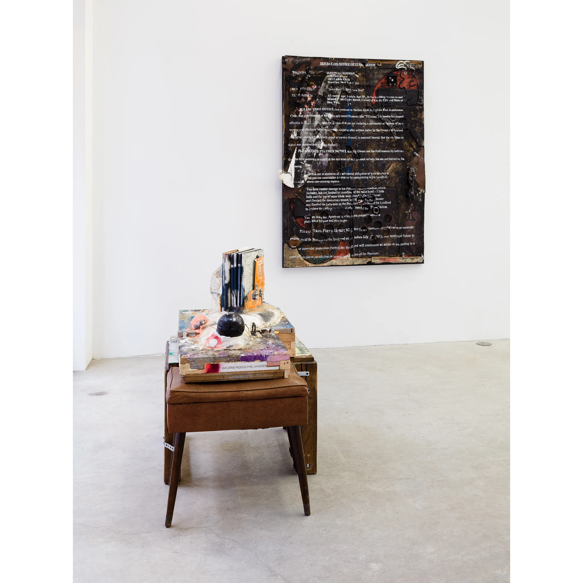 Installation view, Justin Lieberman , Martos Gallery, New York, 2014
