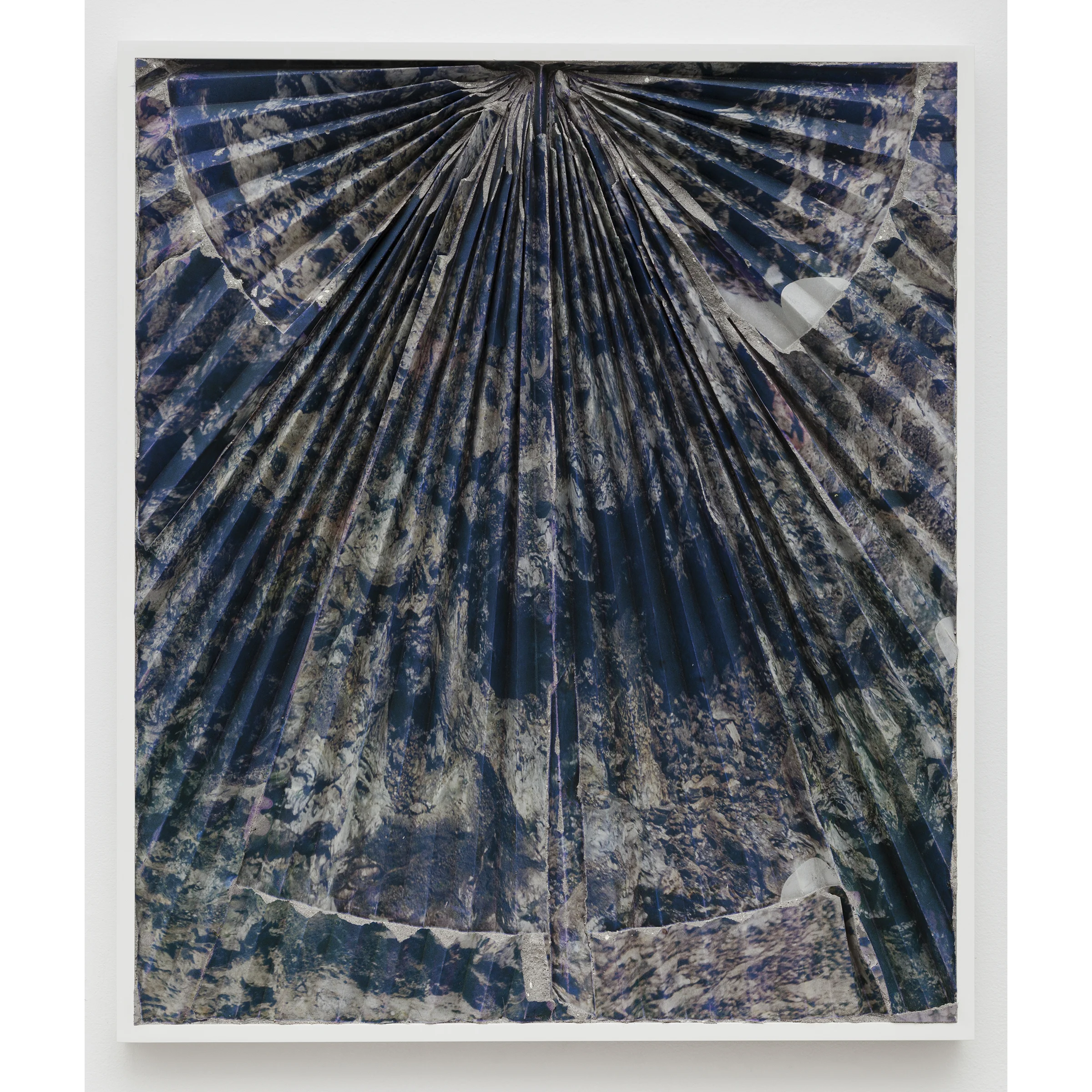 Letha Wilson, Lava Concrete Ripple , 2015, concrete, emulsion transfer, aluminum frame, 24.375 x 28.375 x 1.5 in