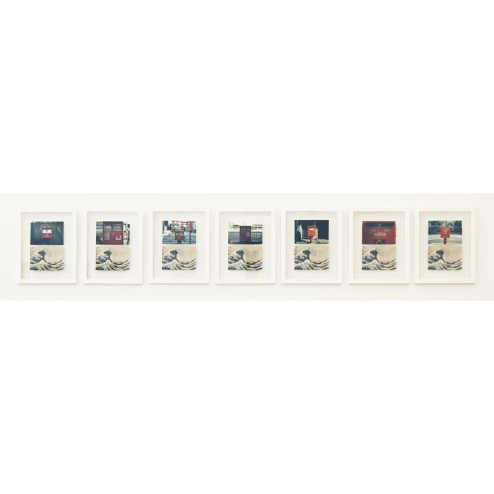 Guillaume Leingre, 216 TIMES HOKUSAI , 2008, 7 extracts from a series of 216 postcards, 216 photos, 13.25 x 10.5 in each