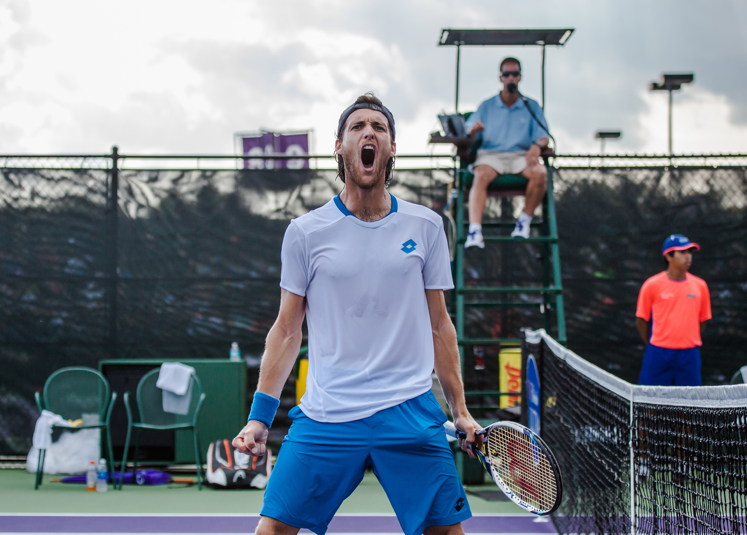  Victory for Joao Sousa against Gilles Simon - Sony Open 2014 