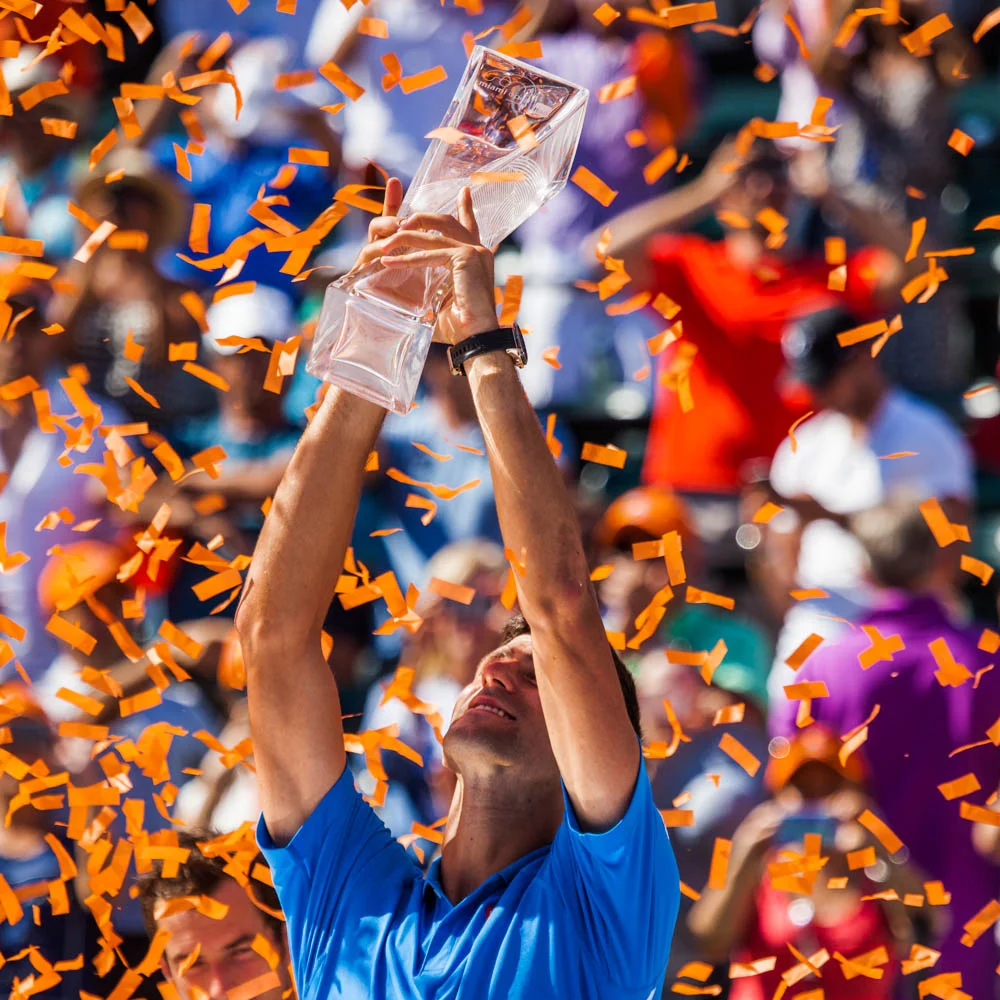 Novak Djokovic celebrates another title in Miami - Miami Open 2015