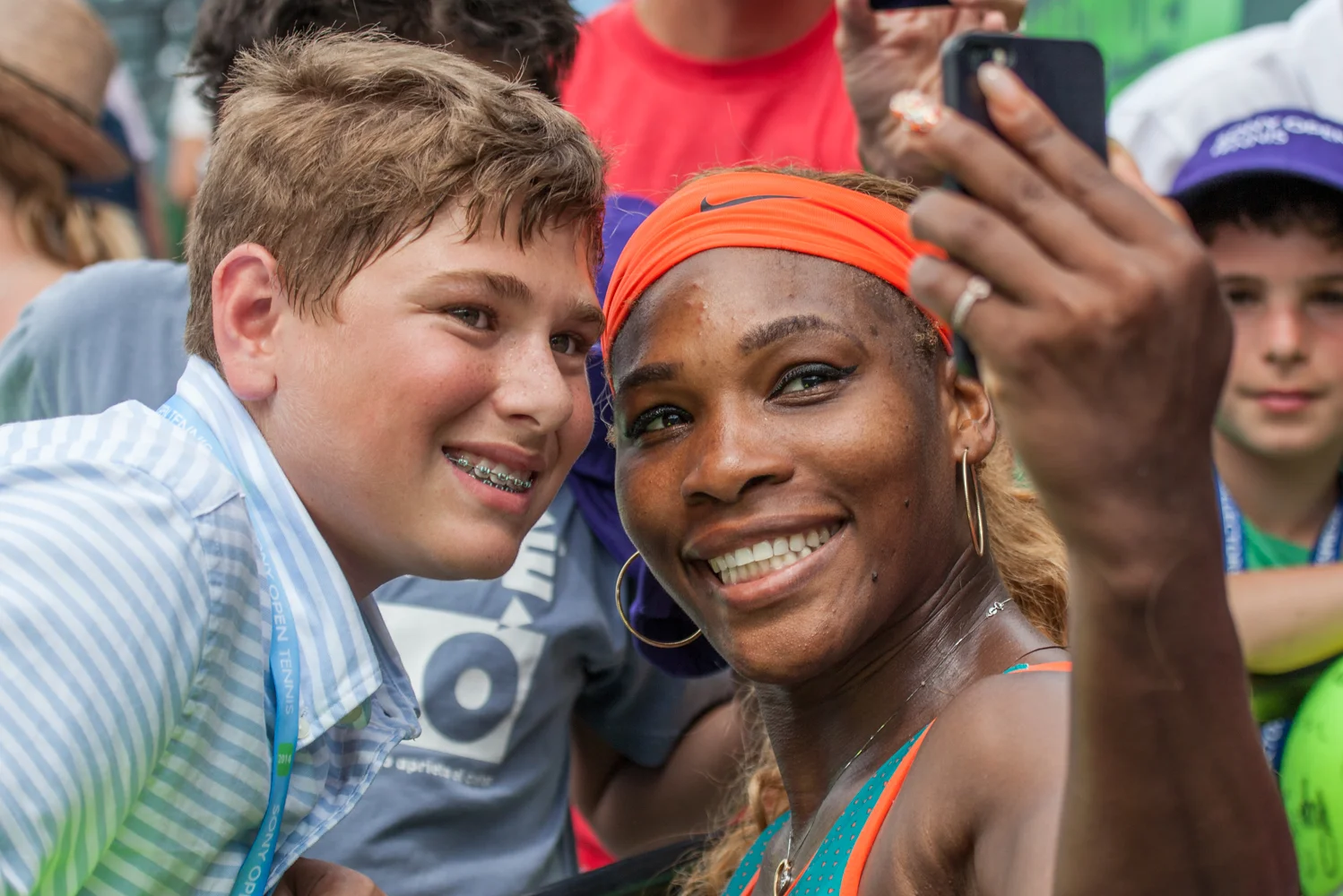 A selfie with Serena Williams