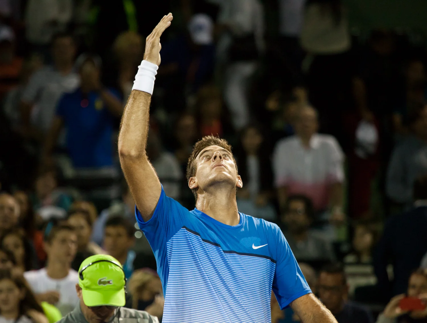 First round victory for Delpo, playing back in Miami after more than a year. Miami Open 2016