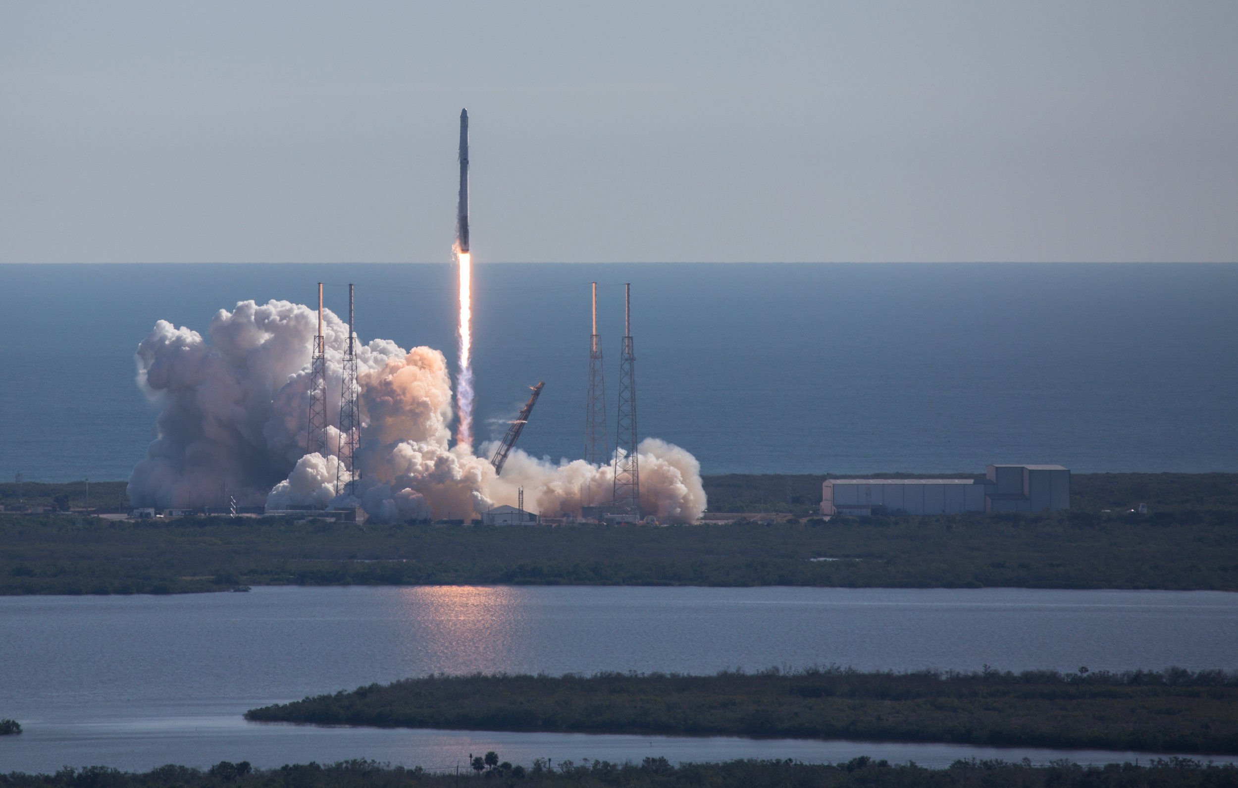  A previously used SpaceX Falcon 9 rocket liftoff from SLC-40 complex at the Cape Canaveral Air Force Station with a reused Dragon capsule with more than 4,800 pounds of cargo to resupply the International Space Station on its CRS-13 mission. Dec 15,