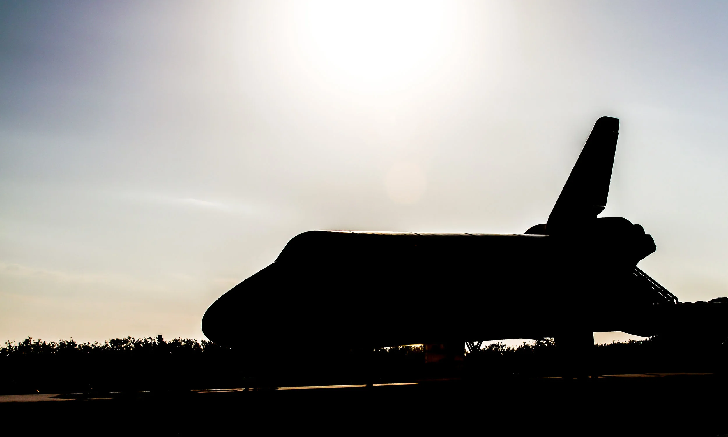 March 9, 2011. Space Shuttle Discovery at the Kennedy Space Center just a few hours after landing and completing its final mission (STS-133).