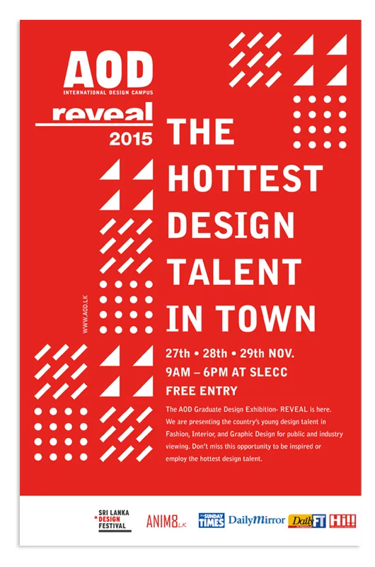Print promotion for the graduate exhibition. 