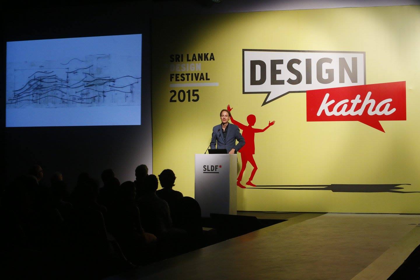 Dutch designer Daan Roosegaarde at Design Katha 2015. 