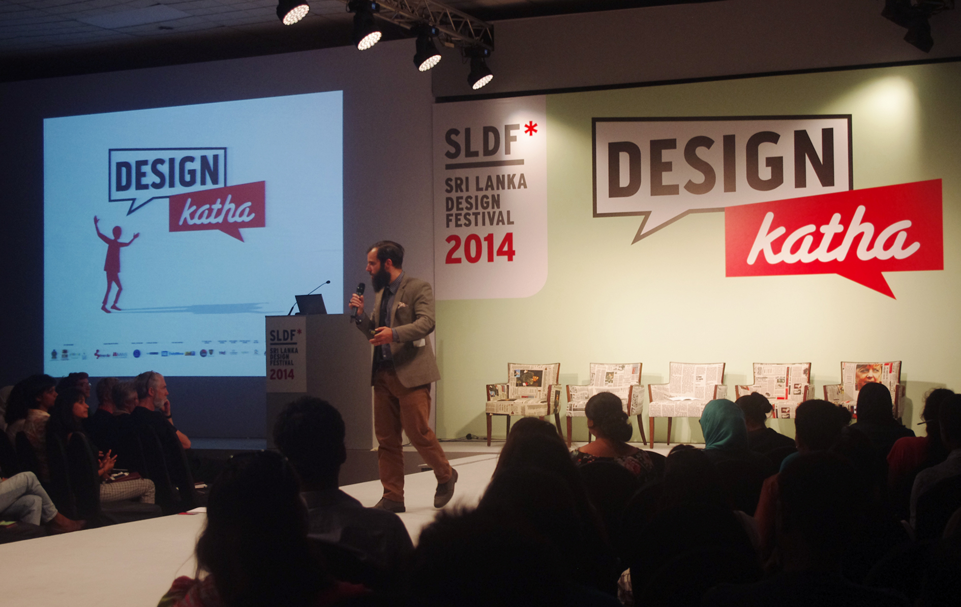 Design Katha forum at SLECC, Colombo. 2014.