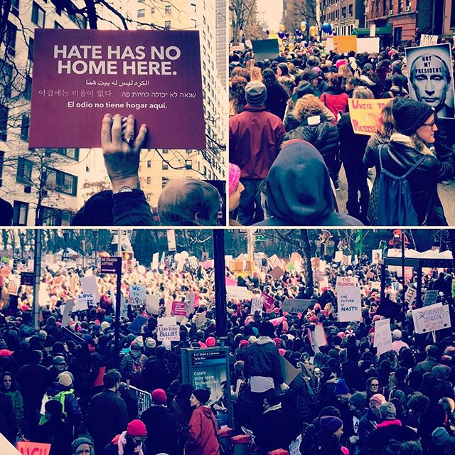 Proud of #womensmarch #womensmarchnyc #bronxdocumentarycenter @groana
