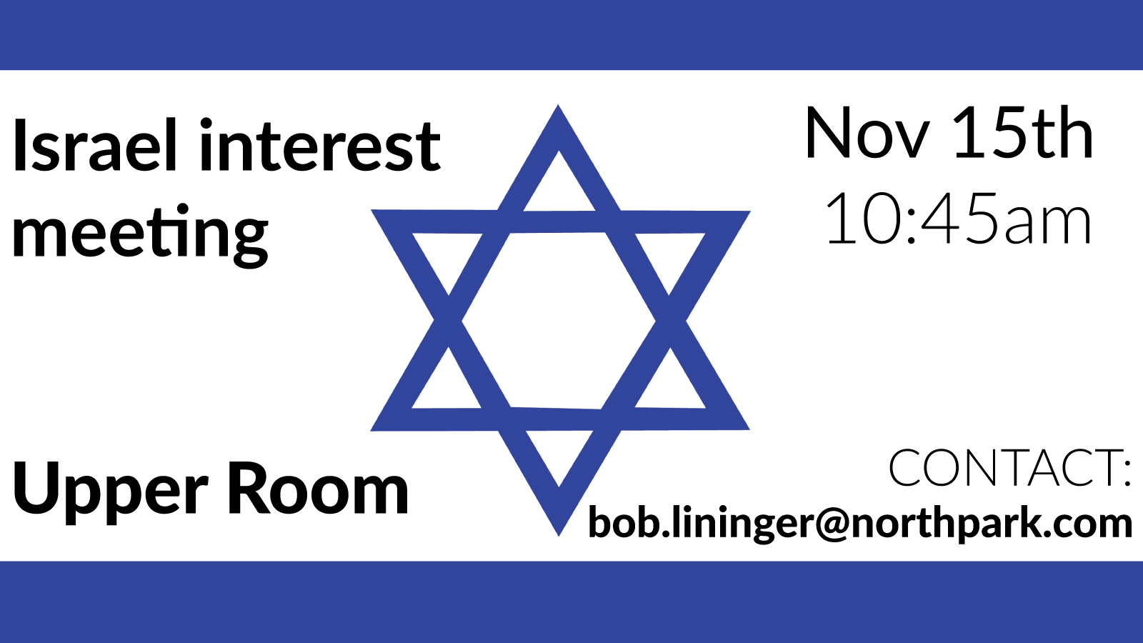 Israel Interest Meeting
