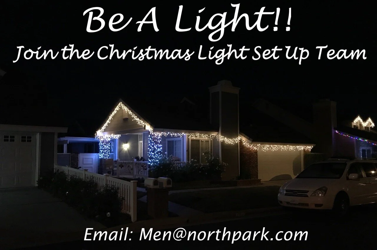 Christmas lights set up for Single Moms