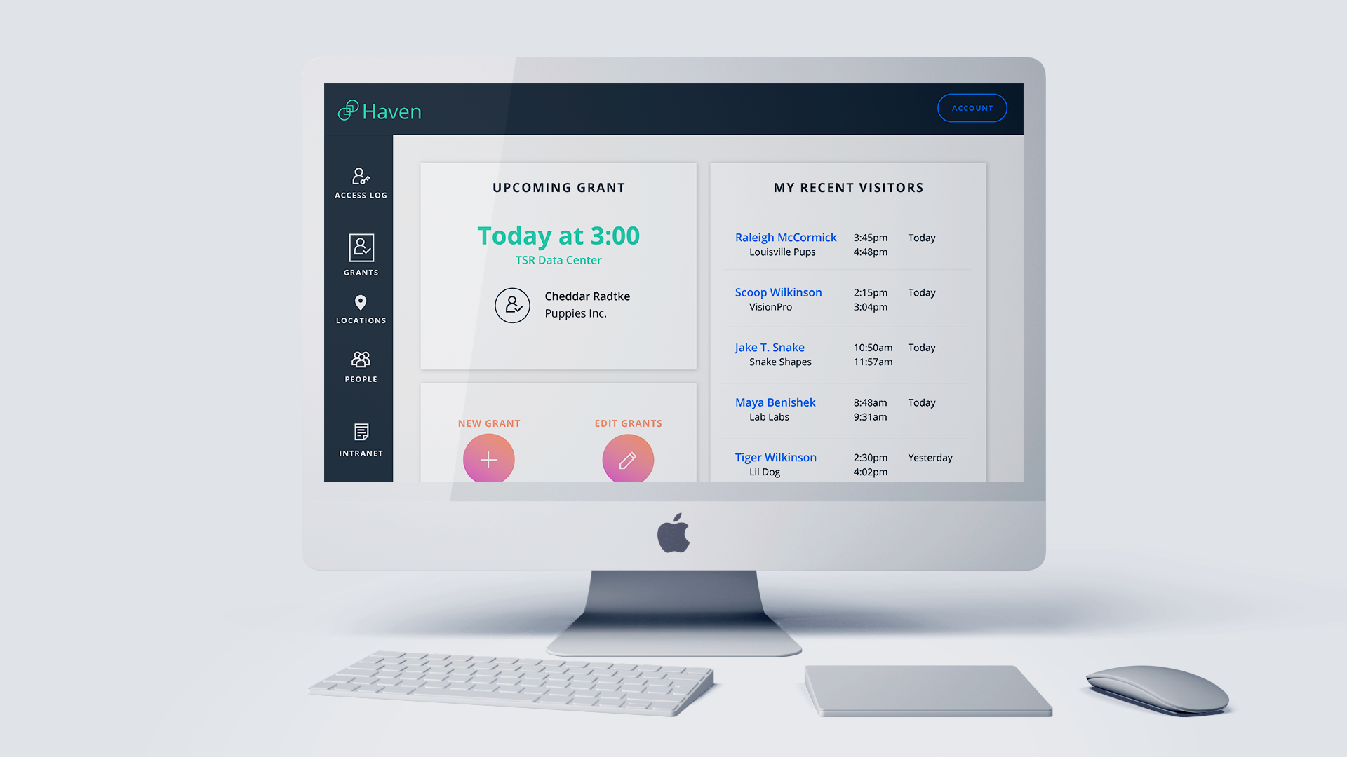 The web dashboard increases awareness and monitoring of your office. 
