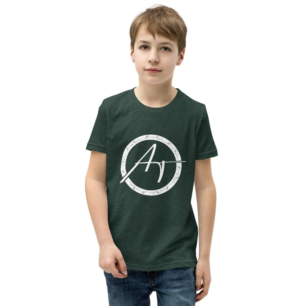 youth-staple-tee-heather-forest-front-61a17ef86ad24.jpg