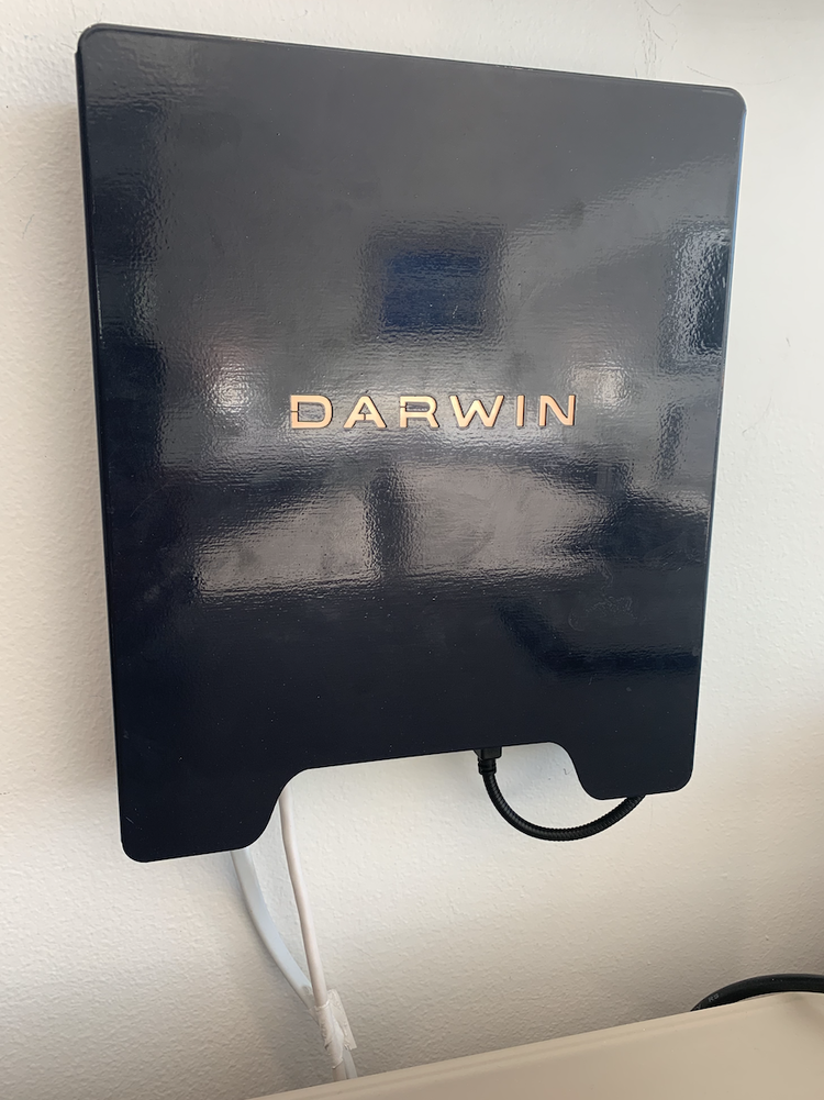 The DARWIN wellness hub is available as a stand-alone wall mounted enclosure