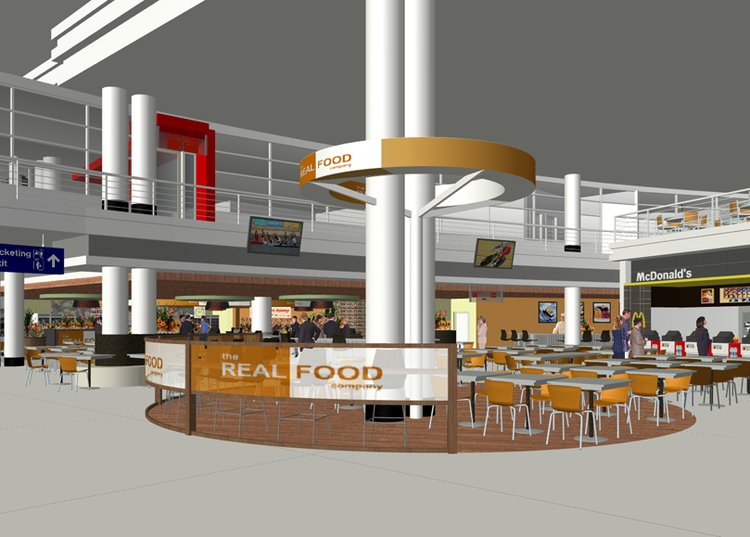 Terminal 5 Food Court Design | O'Hare Chicago