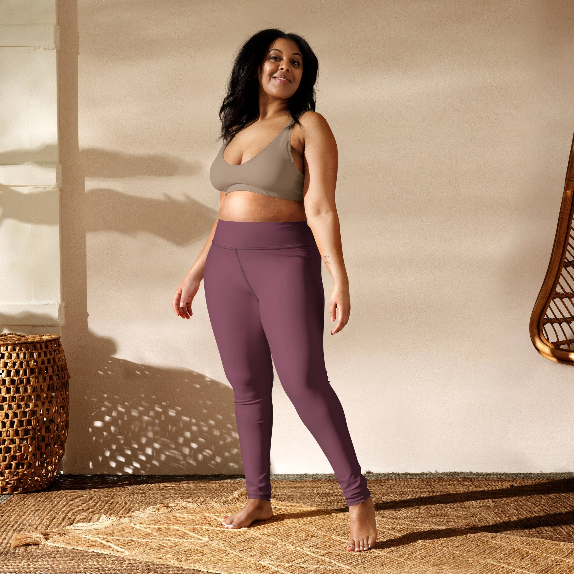 Yoga Leggings- Dusty Rose