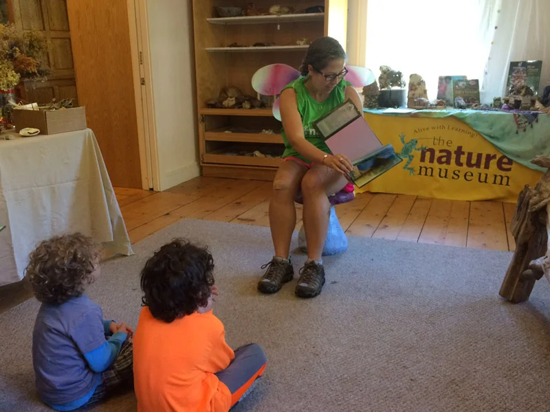 Leah leading last month's Mighty Acorns Program