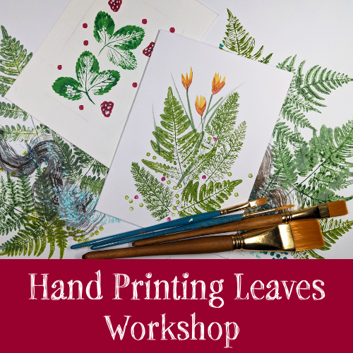 Hand Printing Leaves