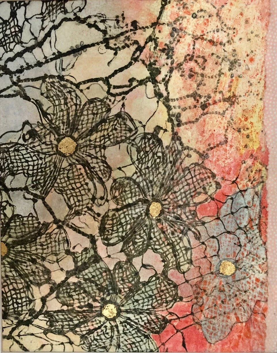 "This Way", monoprint, 23" x 19", $590 (framed)