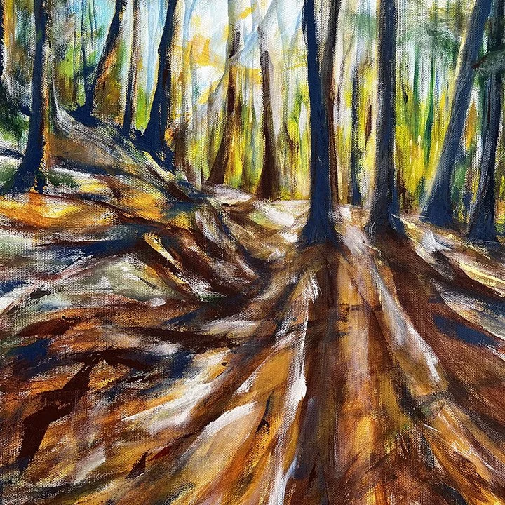 "Listen To The Light", acrylic, 36" x 24", $750
