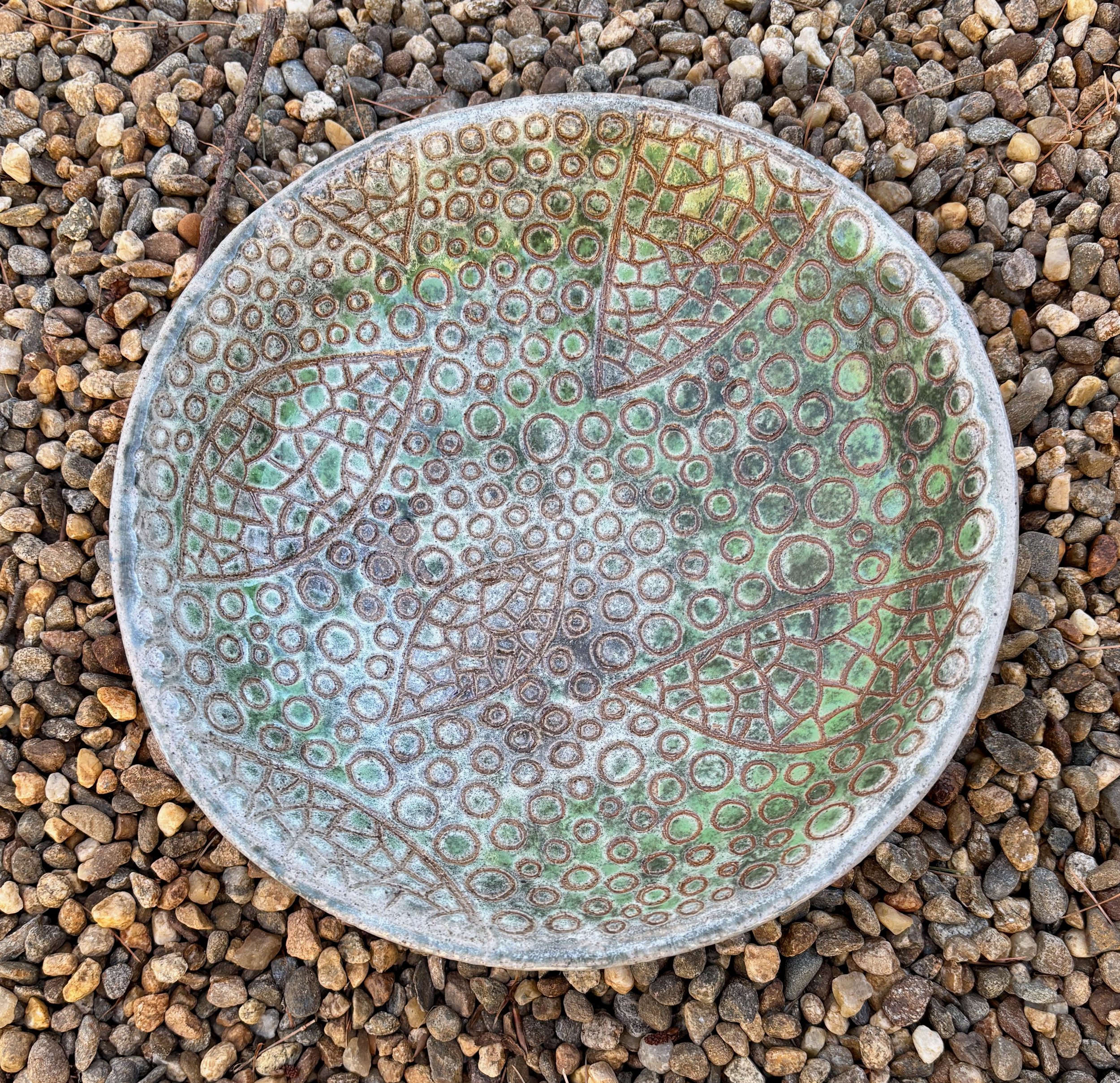 "Bowl III", high fire stoneware, 8" x 8" x 2", $80