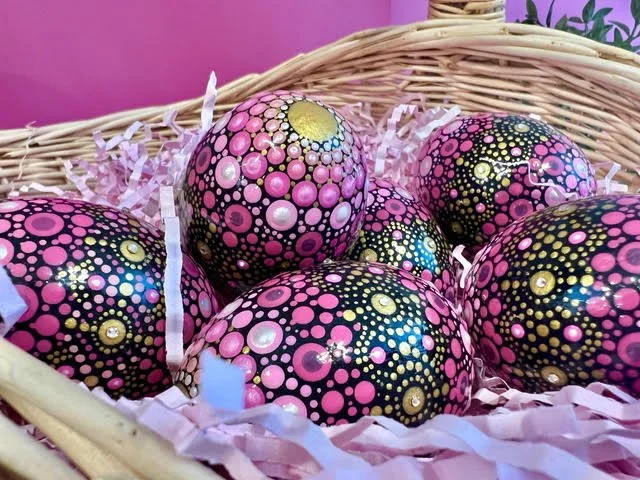 &lt;p&gt;&lt;strong&gt;LORI DUPRÉ&lt;/strong&gt;acrylic paint, gloss glaze, on hollowed eggs&lt;a href="/lori-dupre-rg-2025"&gt;More →&lt;/a&gt;&lt;/p&gt; 