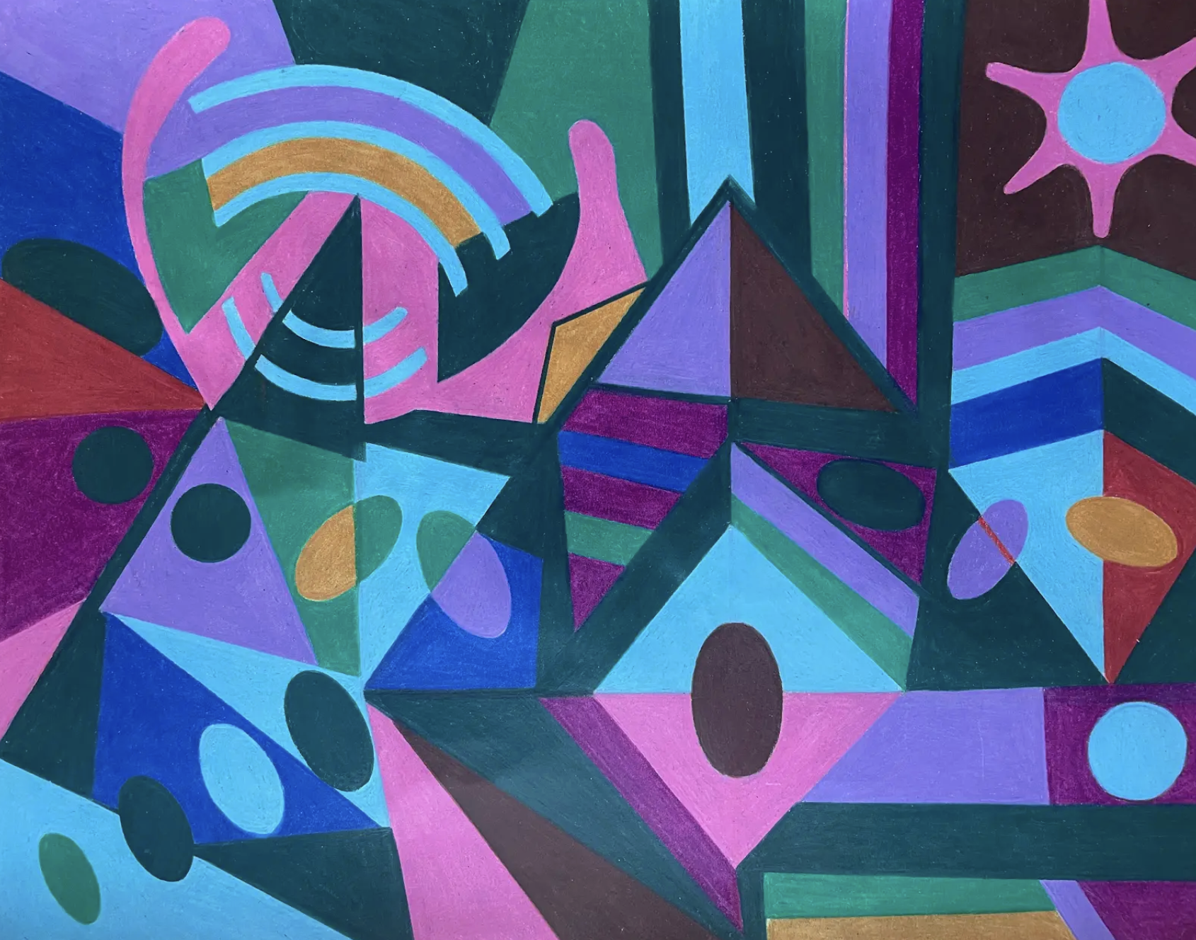 "Some Sharpening", oil based colored pencils, 11" x 14", $400 (framed)