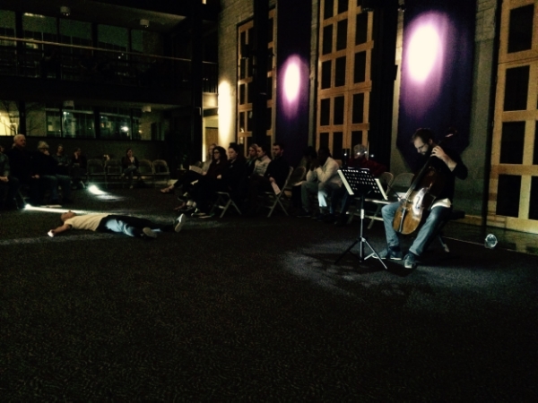 Dancer Nitsan Margaliot performs with Steuart at the William T White series